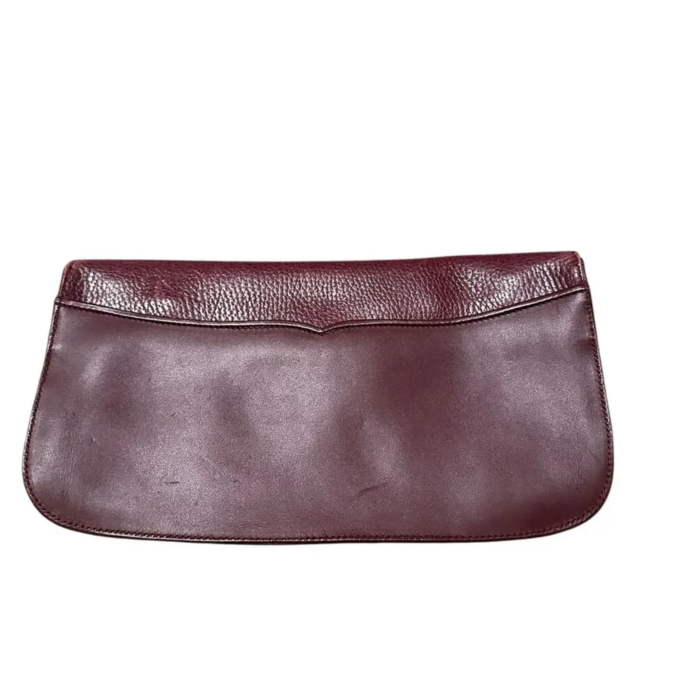 Cartier Vintage Burgundy Leather Clutch